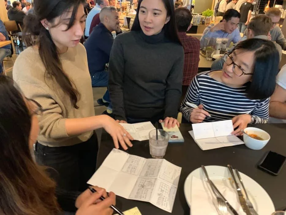 Testing the storyboarded workflows with team members and receiving feedback. IMG credit: Mendix, Inc.