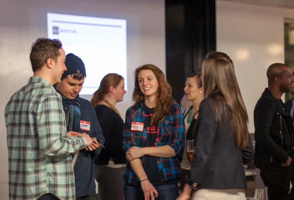 DxB volunteers and boards. Photo: Margaret&nbsp;Wang